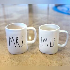 Rae Dun. White Ceramic Mug Set